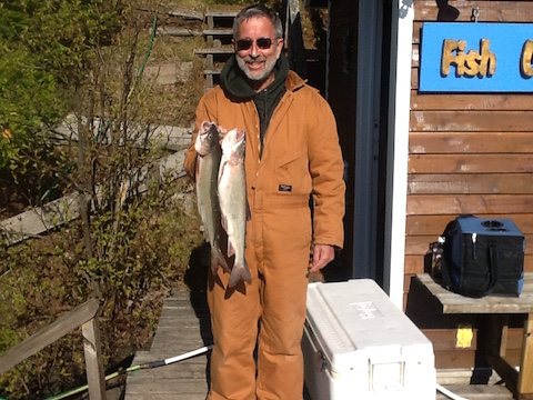 Joe with 2 fish